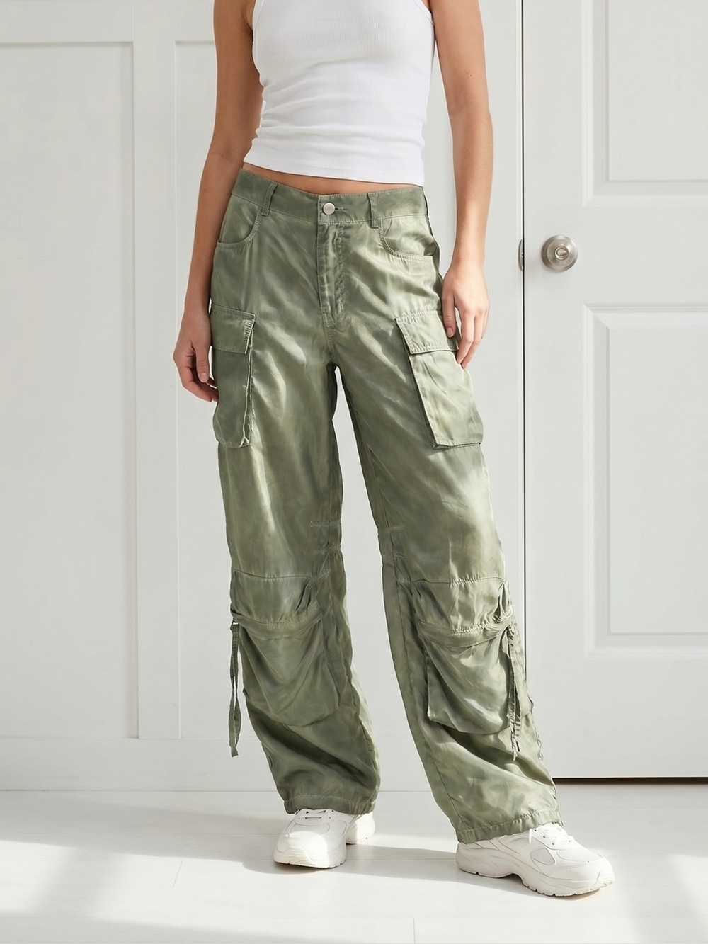 PacSun Olive Utility Cargo Pants